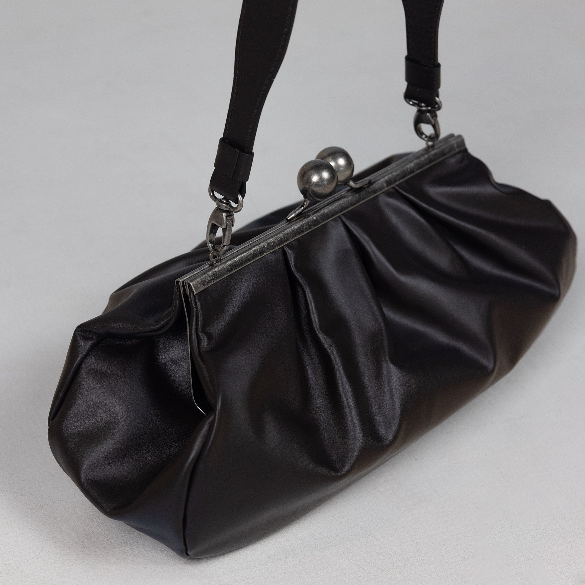 Nina Maxi Bag Espresso Brown | Vittoria Sella