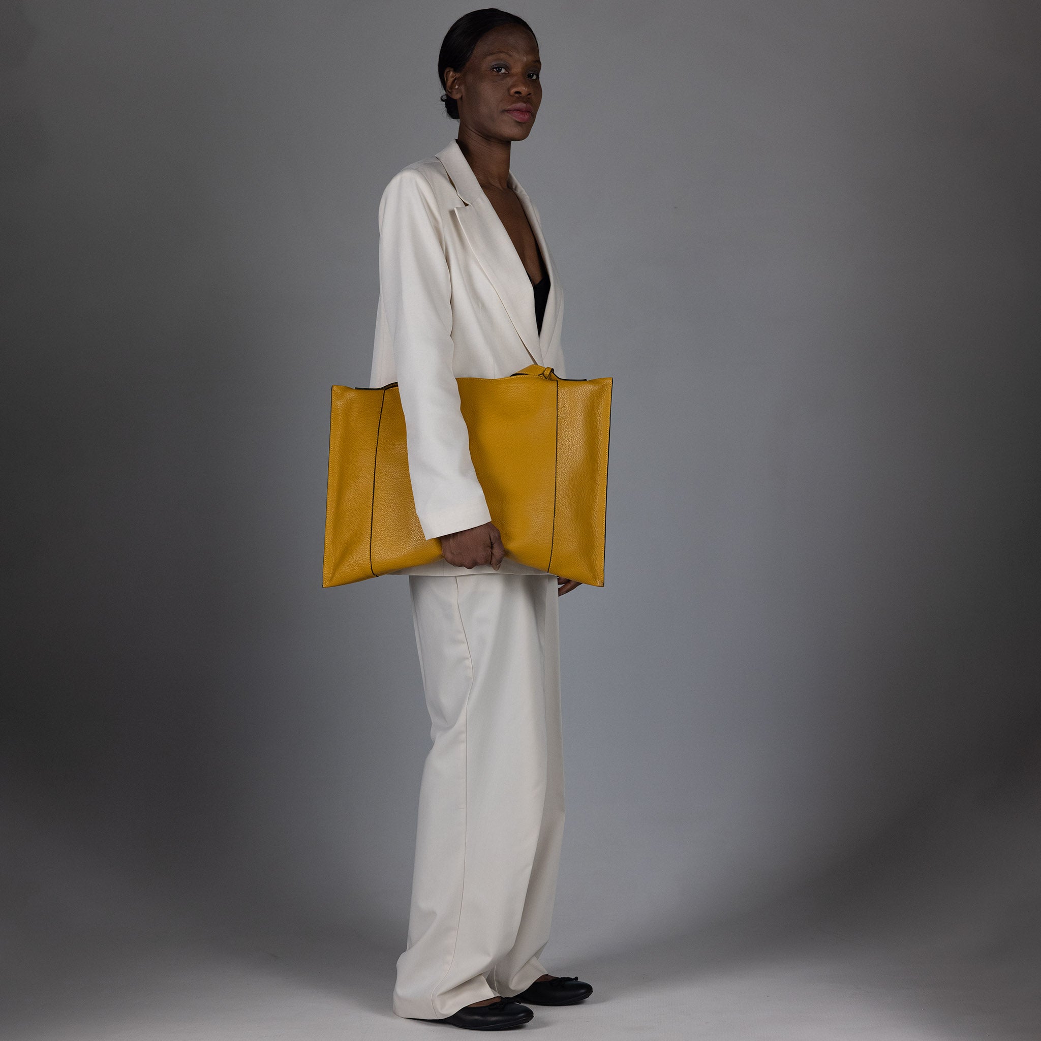 Fedra Maxi Bag Amber Mustard