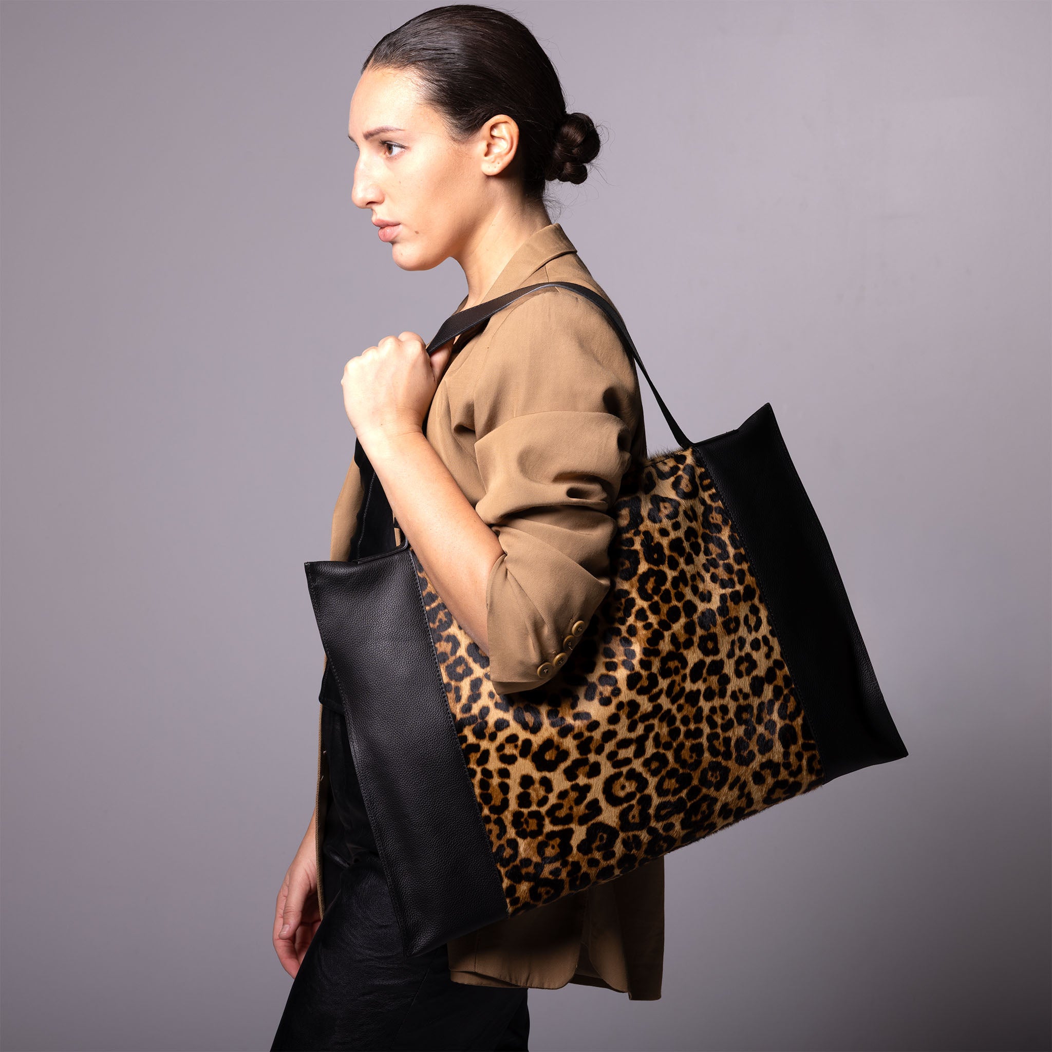 Fedra Maxi Bag Leopard