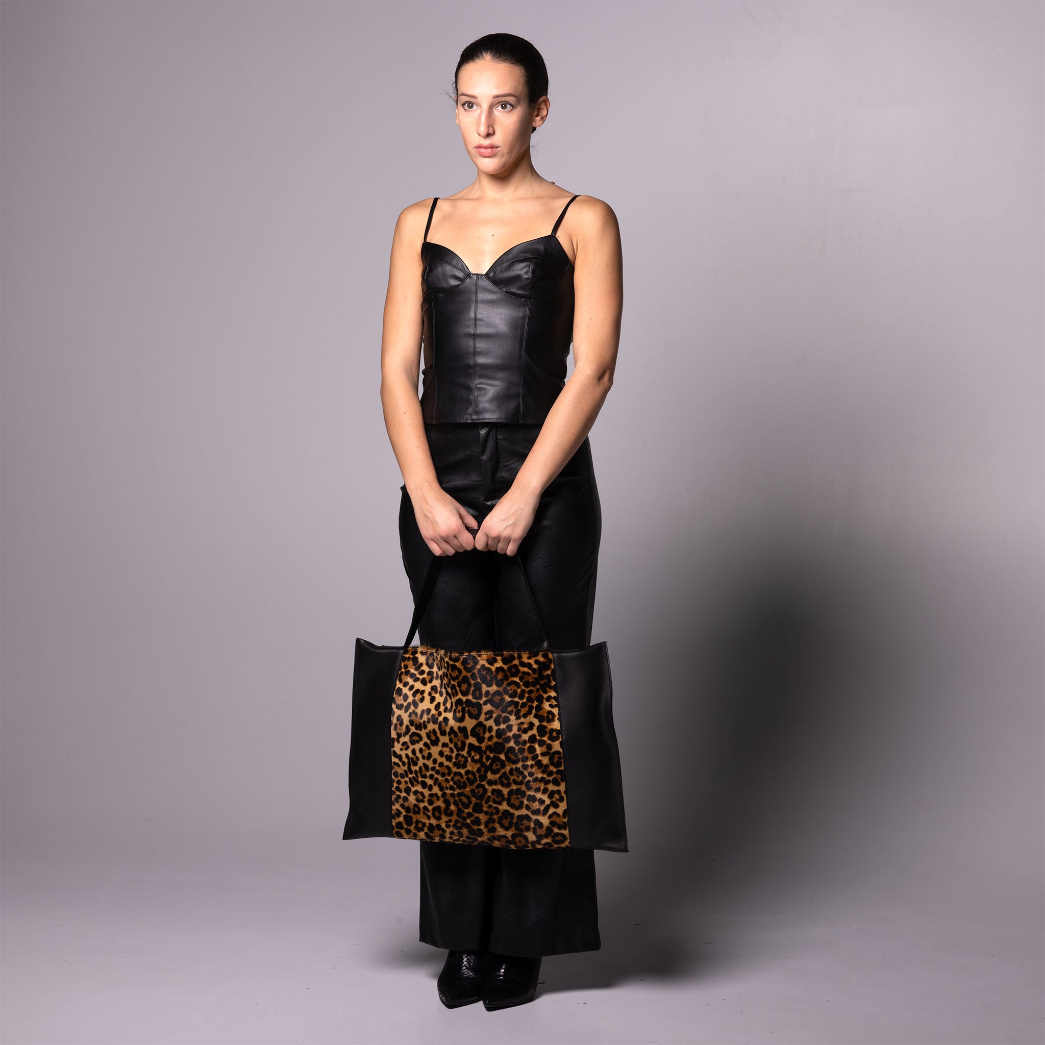 Fedra Maxi Bag Leopard