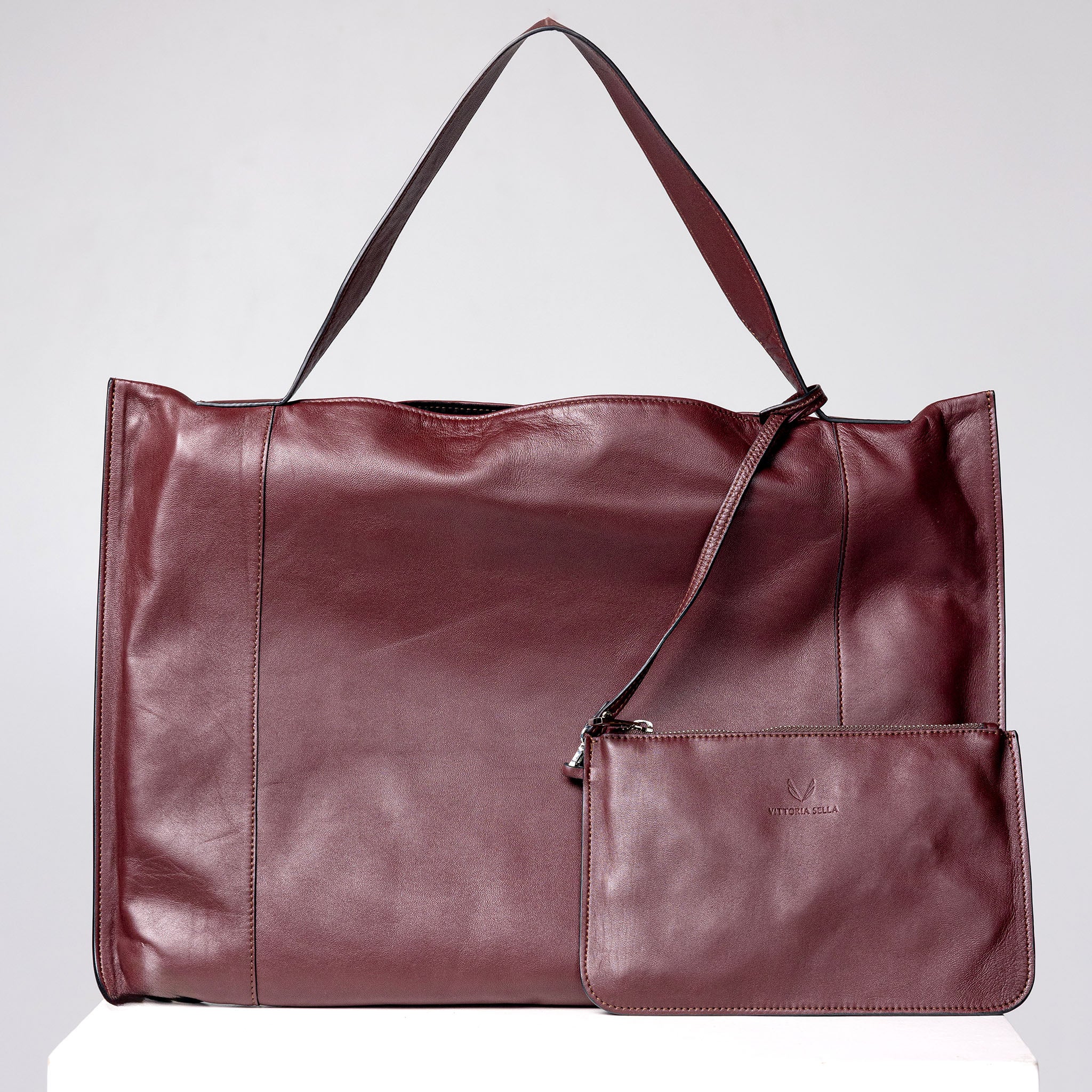 Fedra Maxi Bag Burgundy