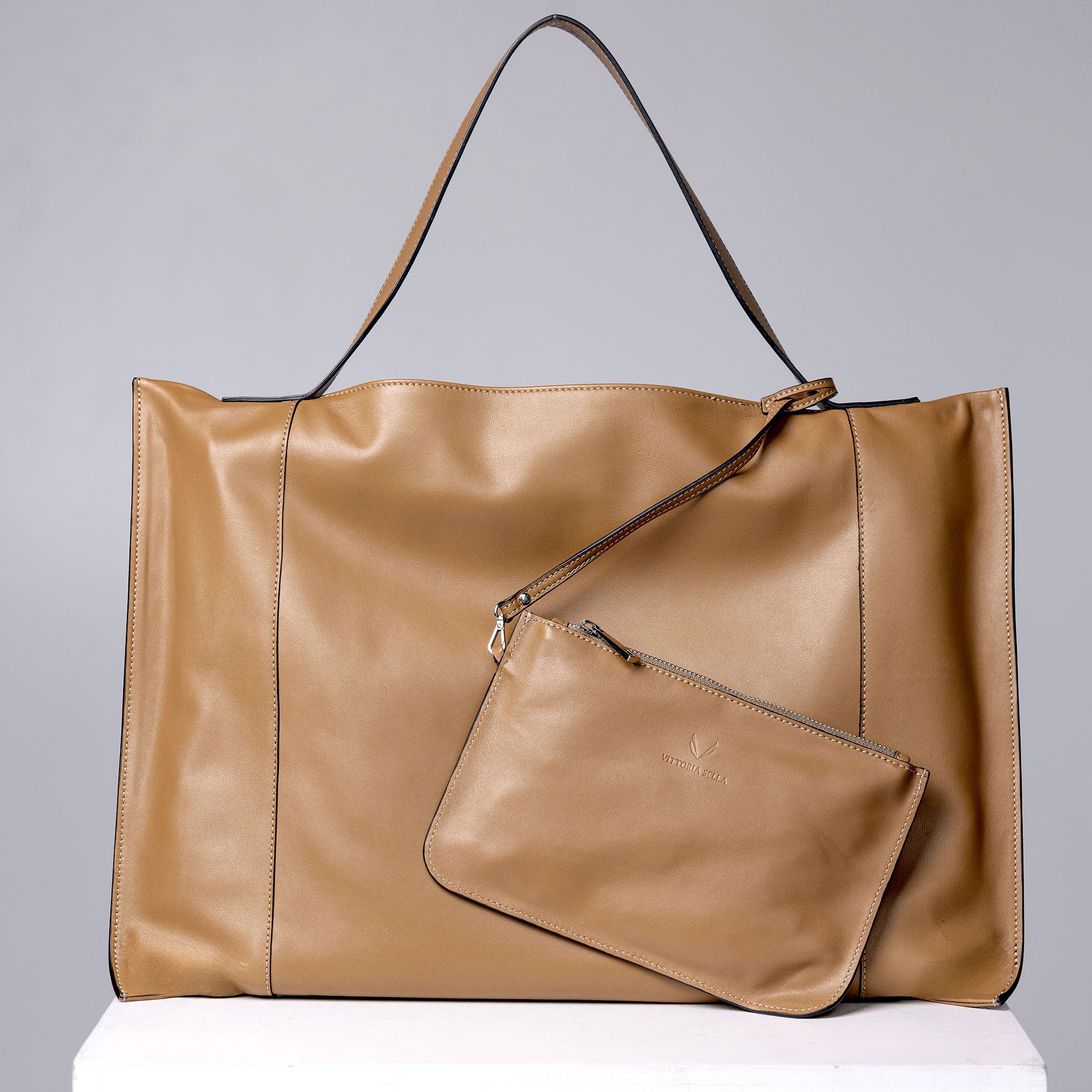 Fedra Maxi Bag Cappuccino