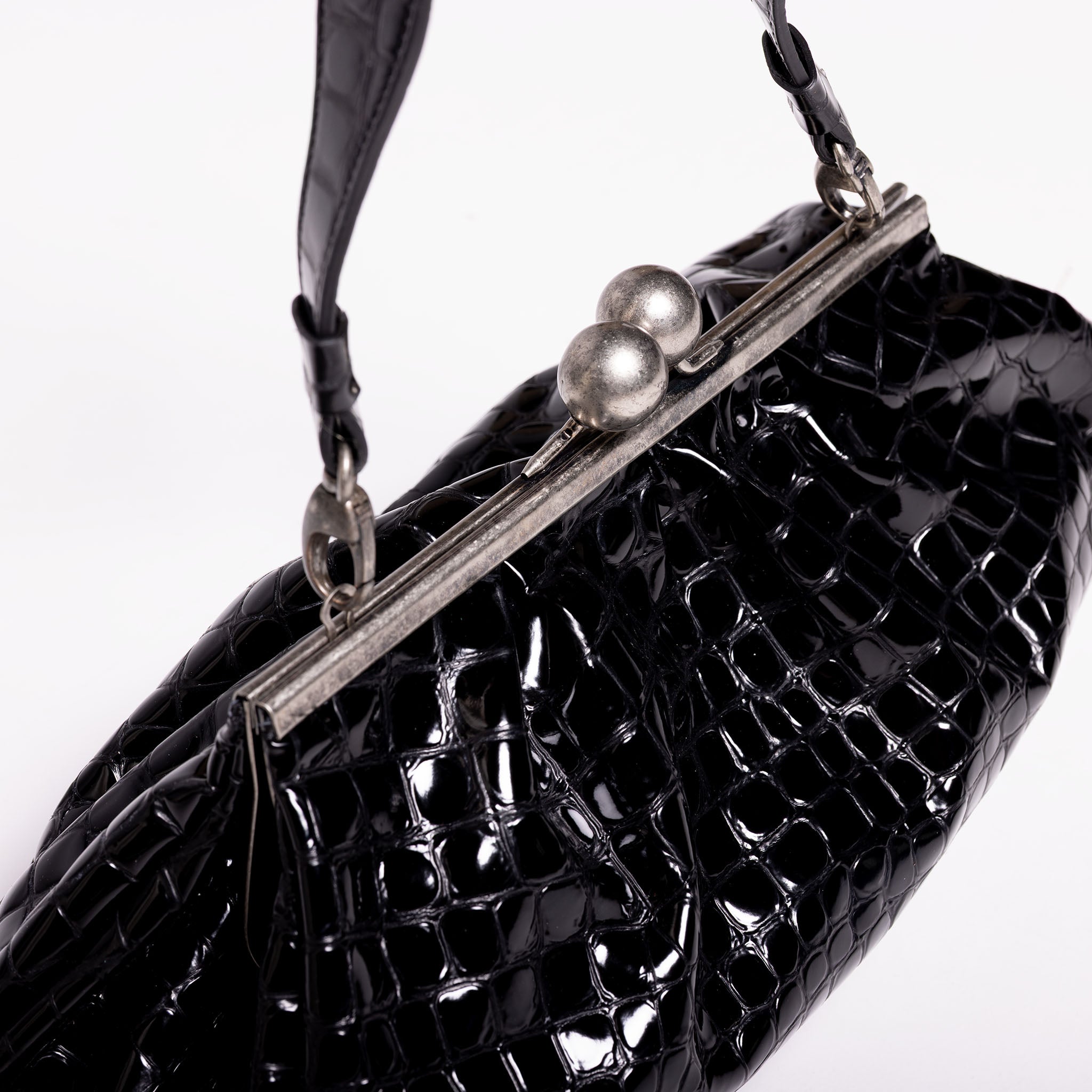 Nina Maxi Bag Black Graphite Grid