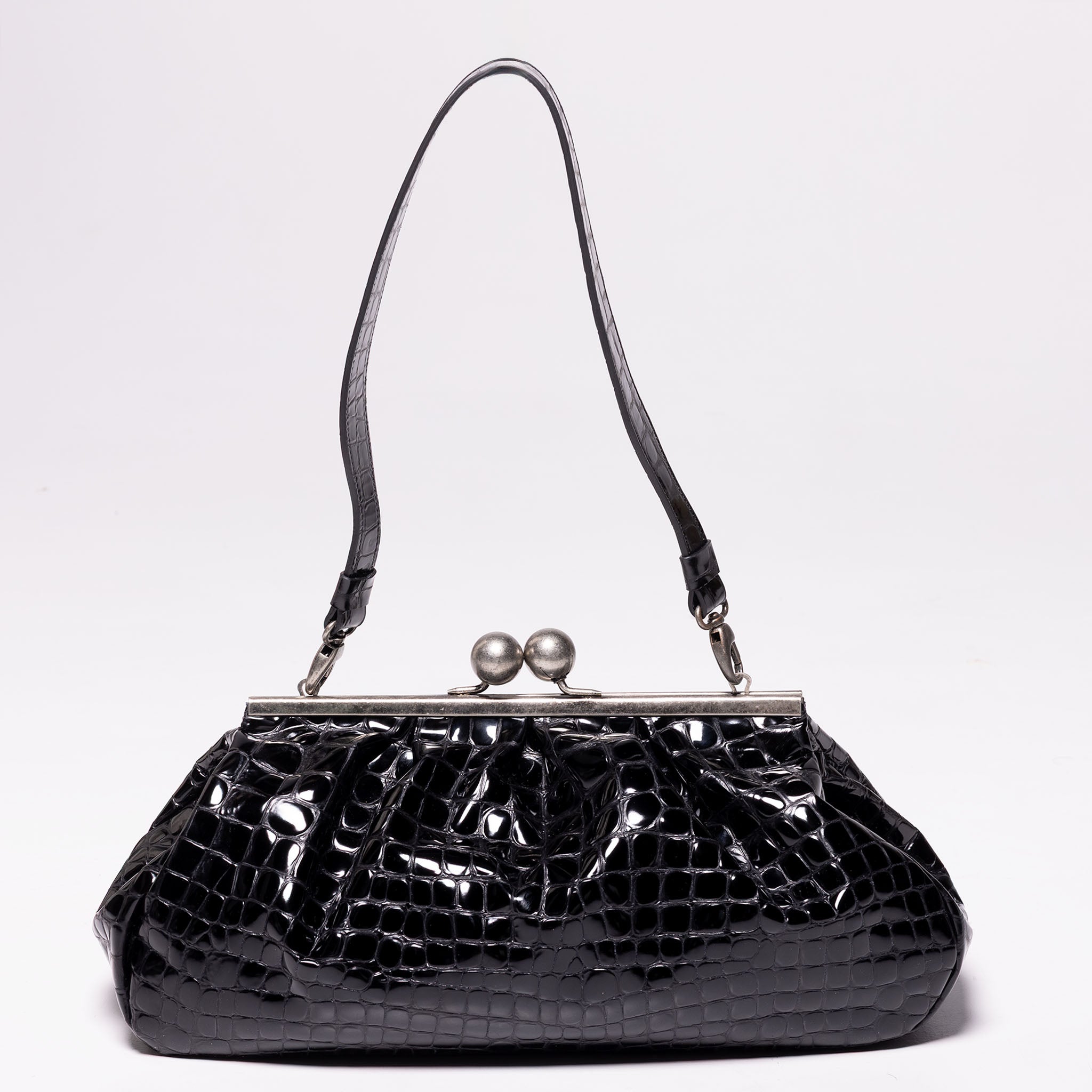 Nina Maxi Bag Black Graphite Grid