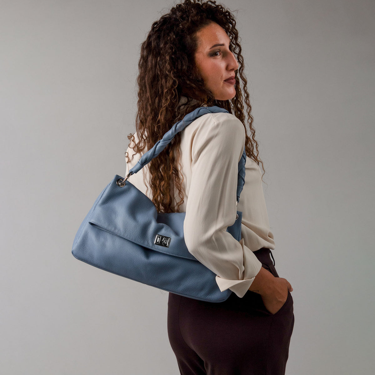Flaminia Shoulder Bag Dusty Blue