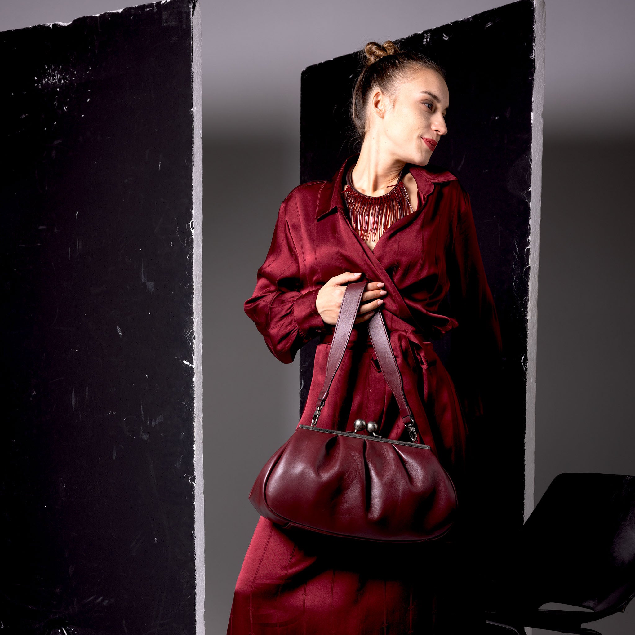 Nina Maxi Bag Burgundy