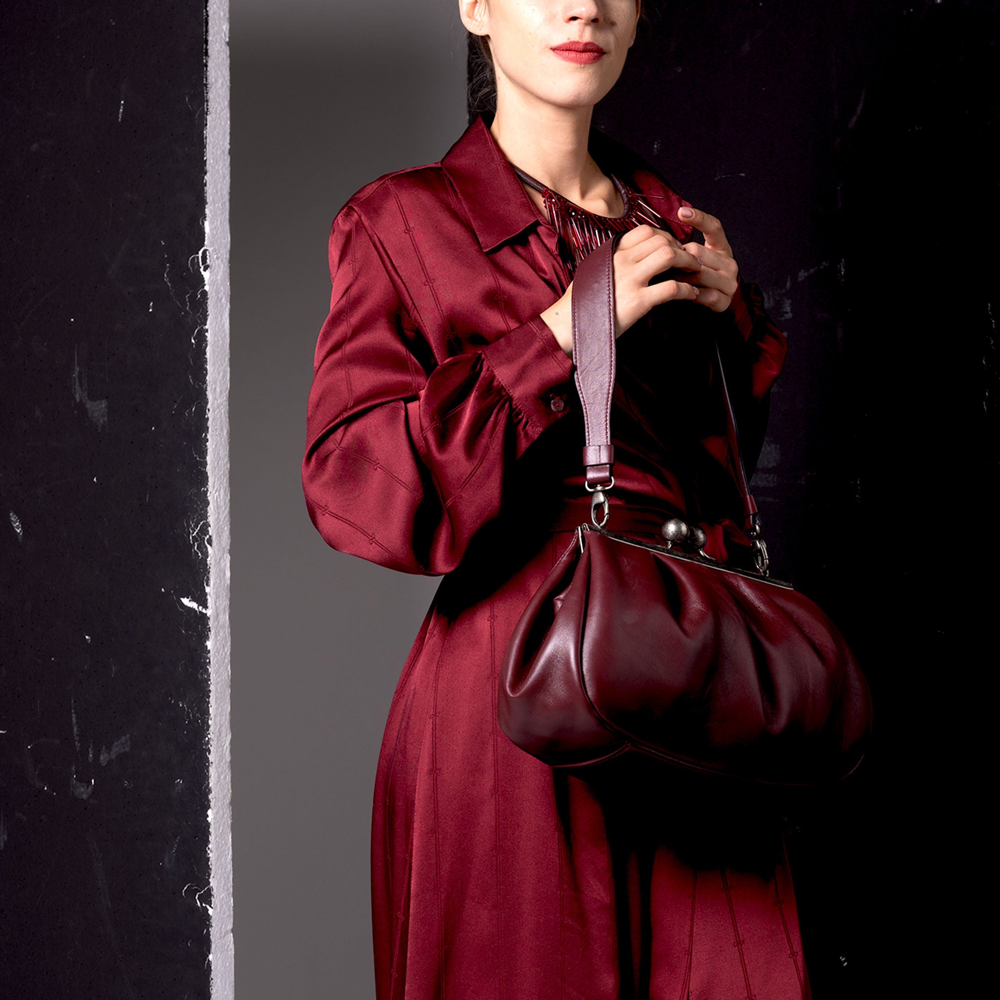 Nina Maxi Bag Burgundy