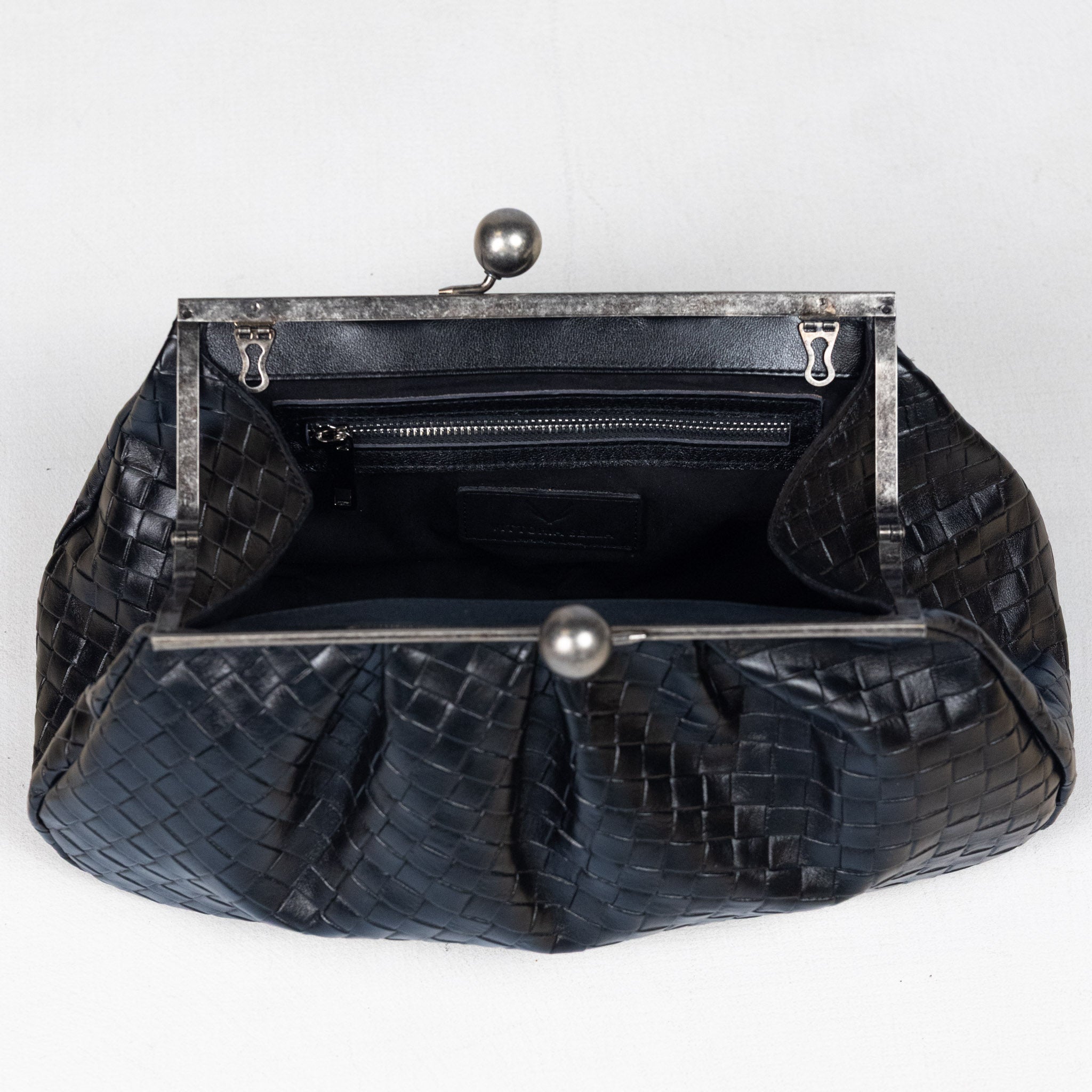 Nina Maxi Bag Black Graphite Grid Matte