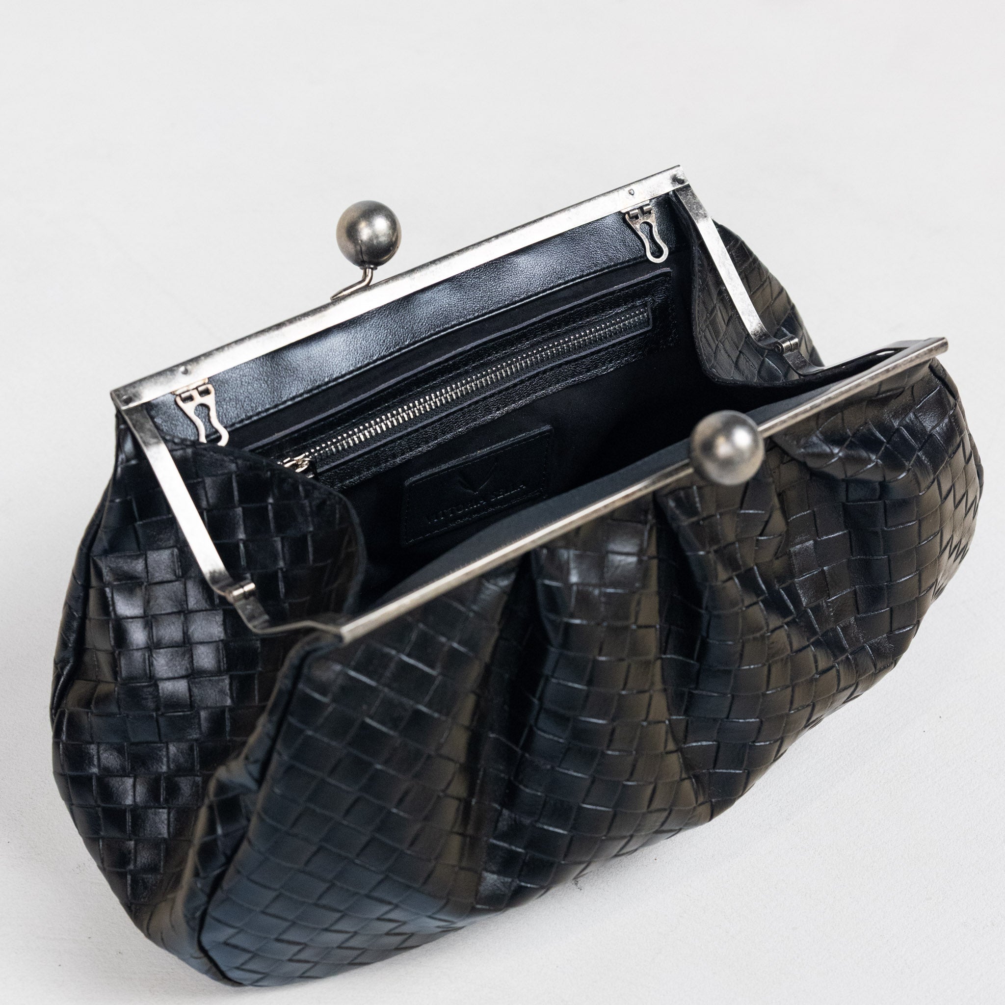 Nina Maxi Bag Black Graphite Grid Matte