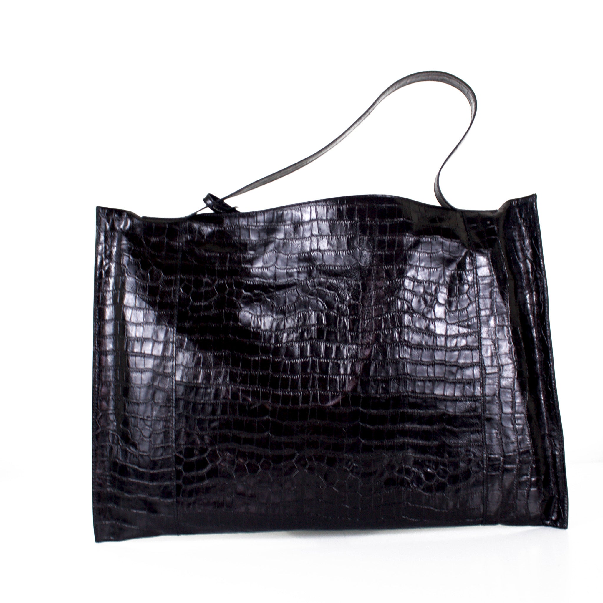 Croc bag black best sale