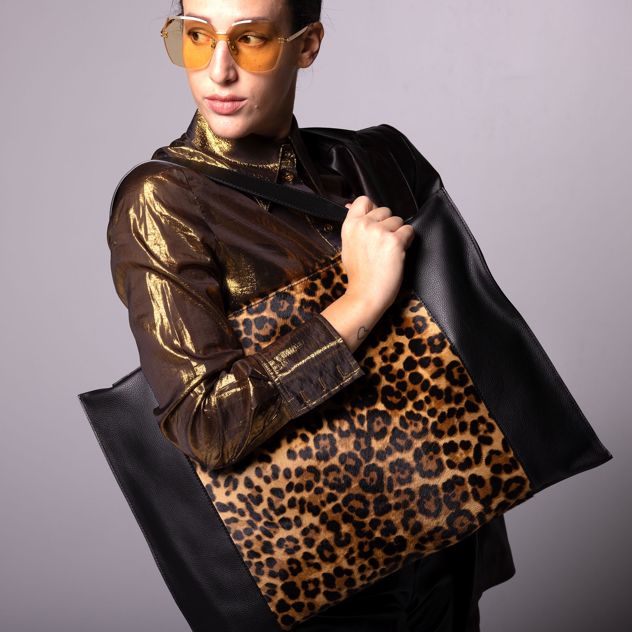 Fedra Maxi Bag Leopard