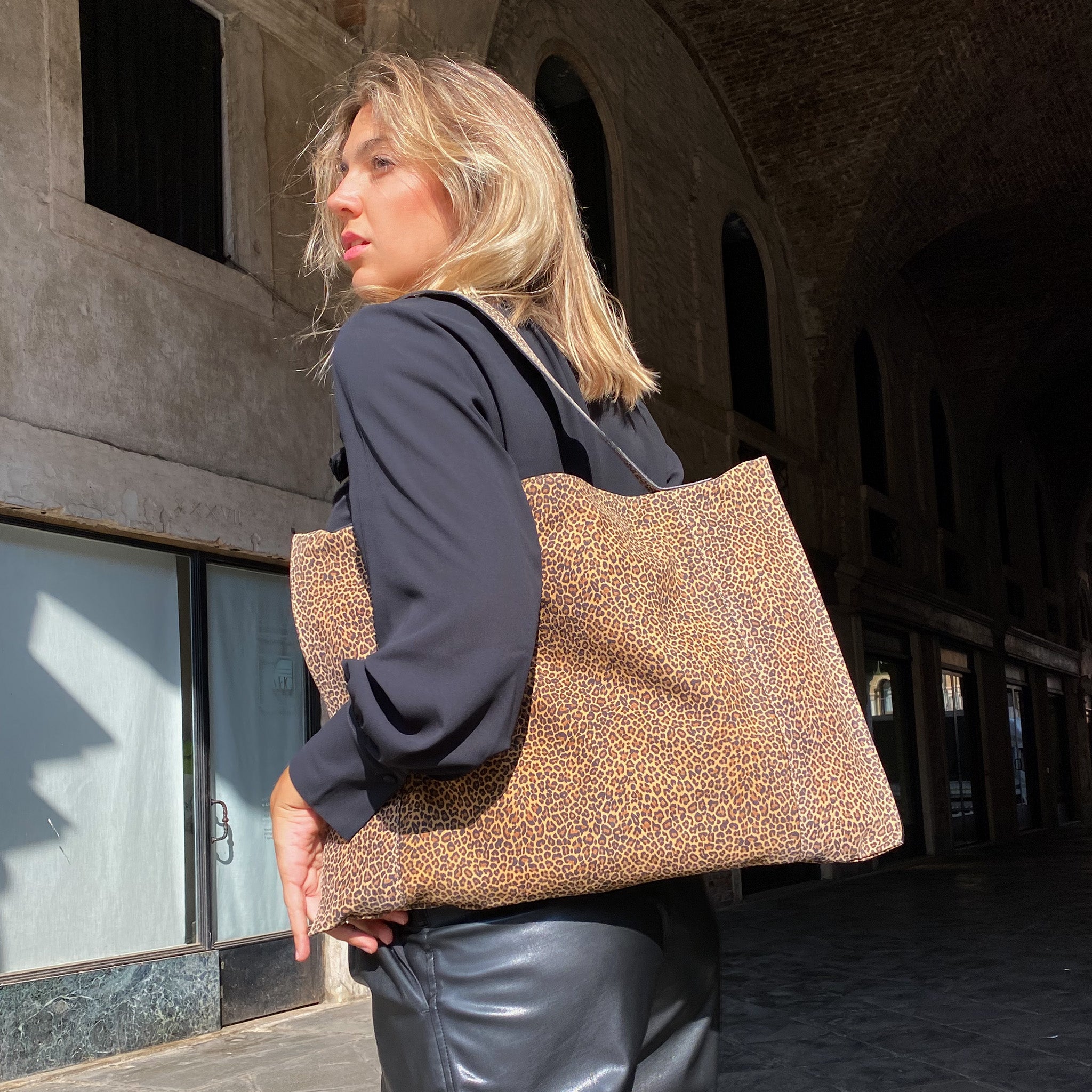 Fedra Maxi Bag Leopard