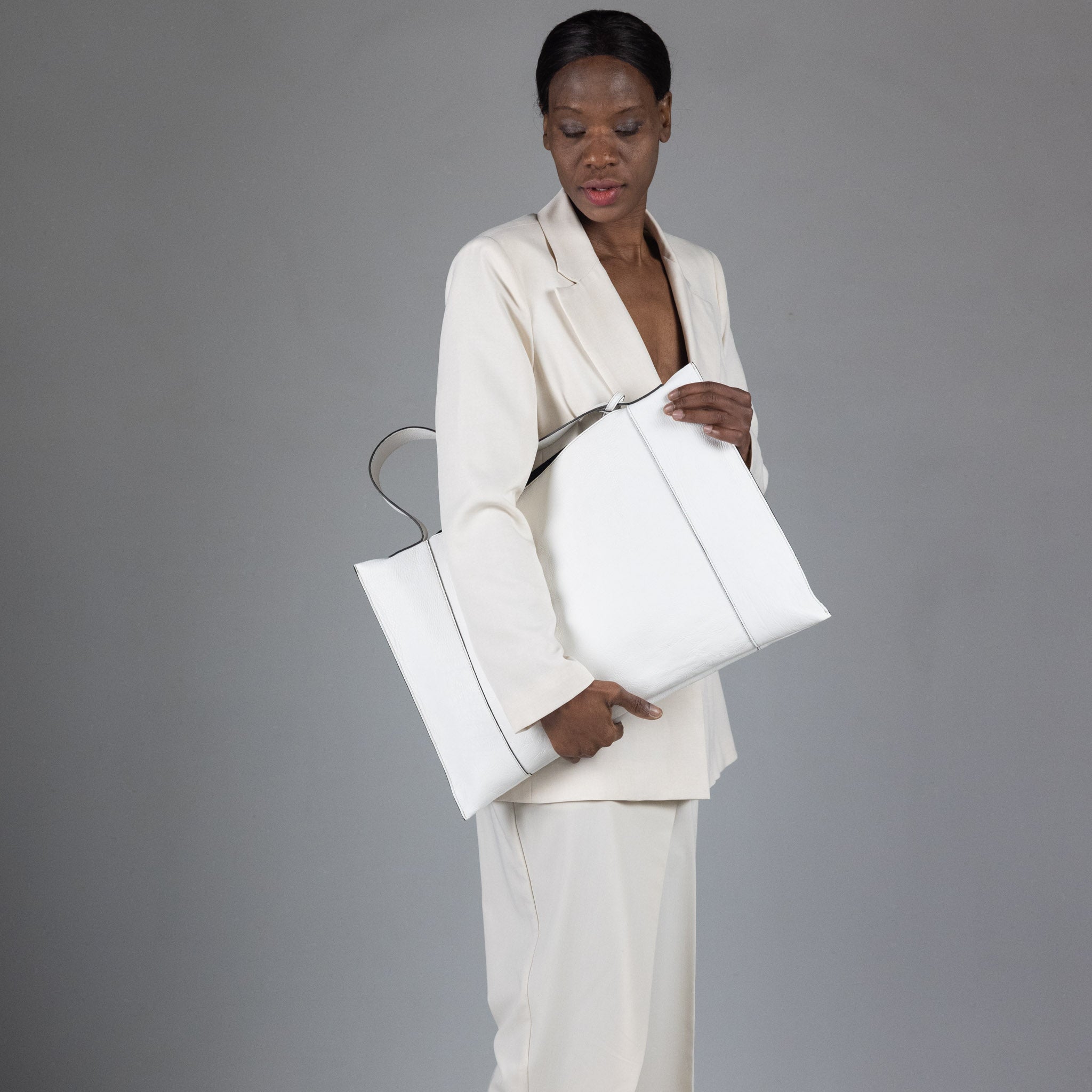 Fedra Maxi Bag Pure White