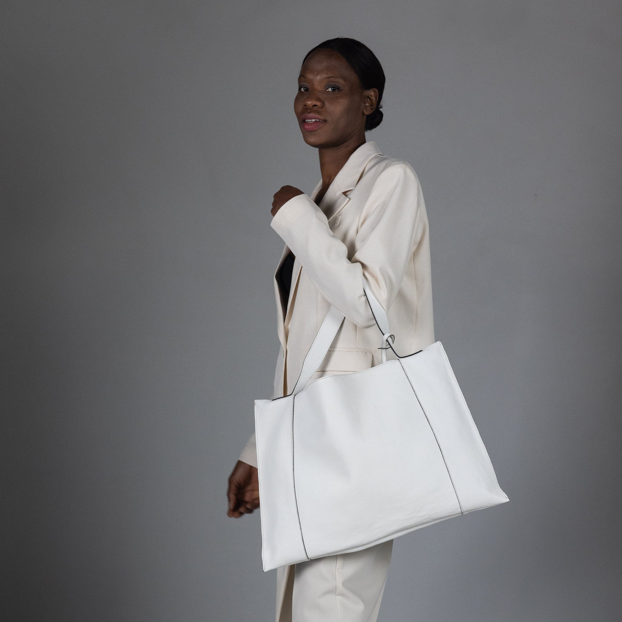 Fedra Maxi Bag Pure White