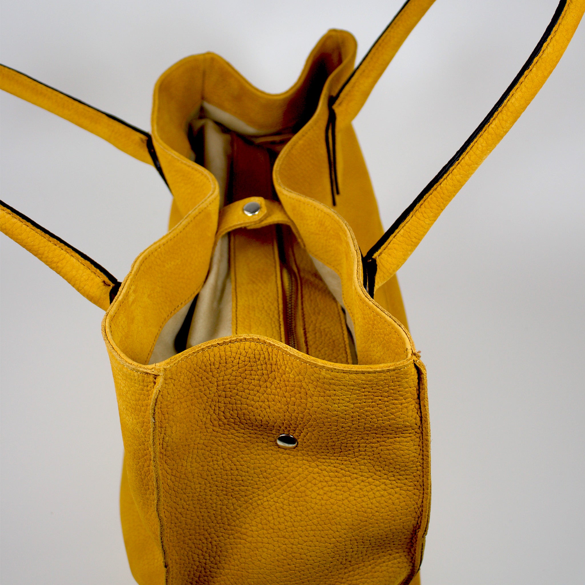 Mustard leather bag sale