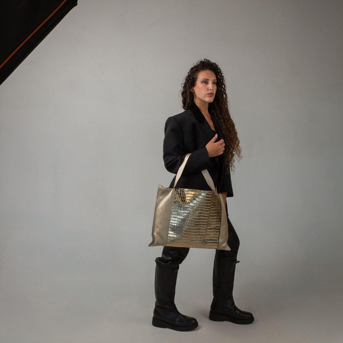 Fedra Maxi Bag Gold Duo