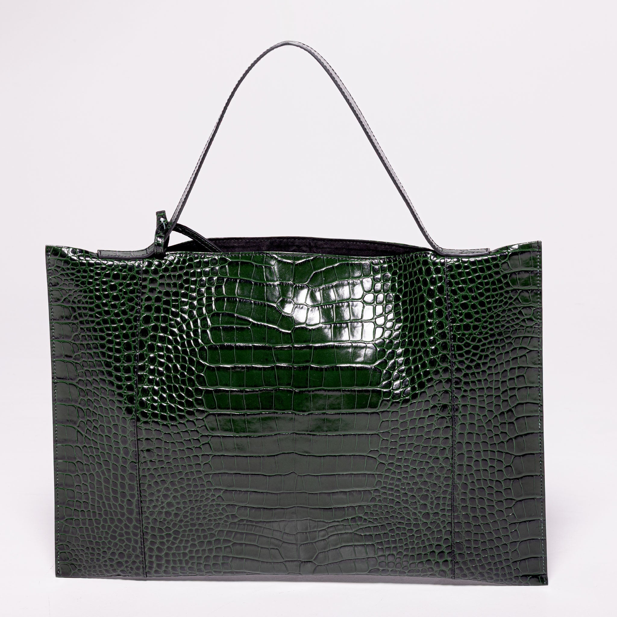 Fedra Max Bag Green croc