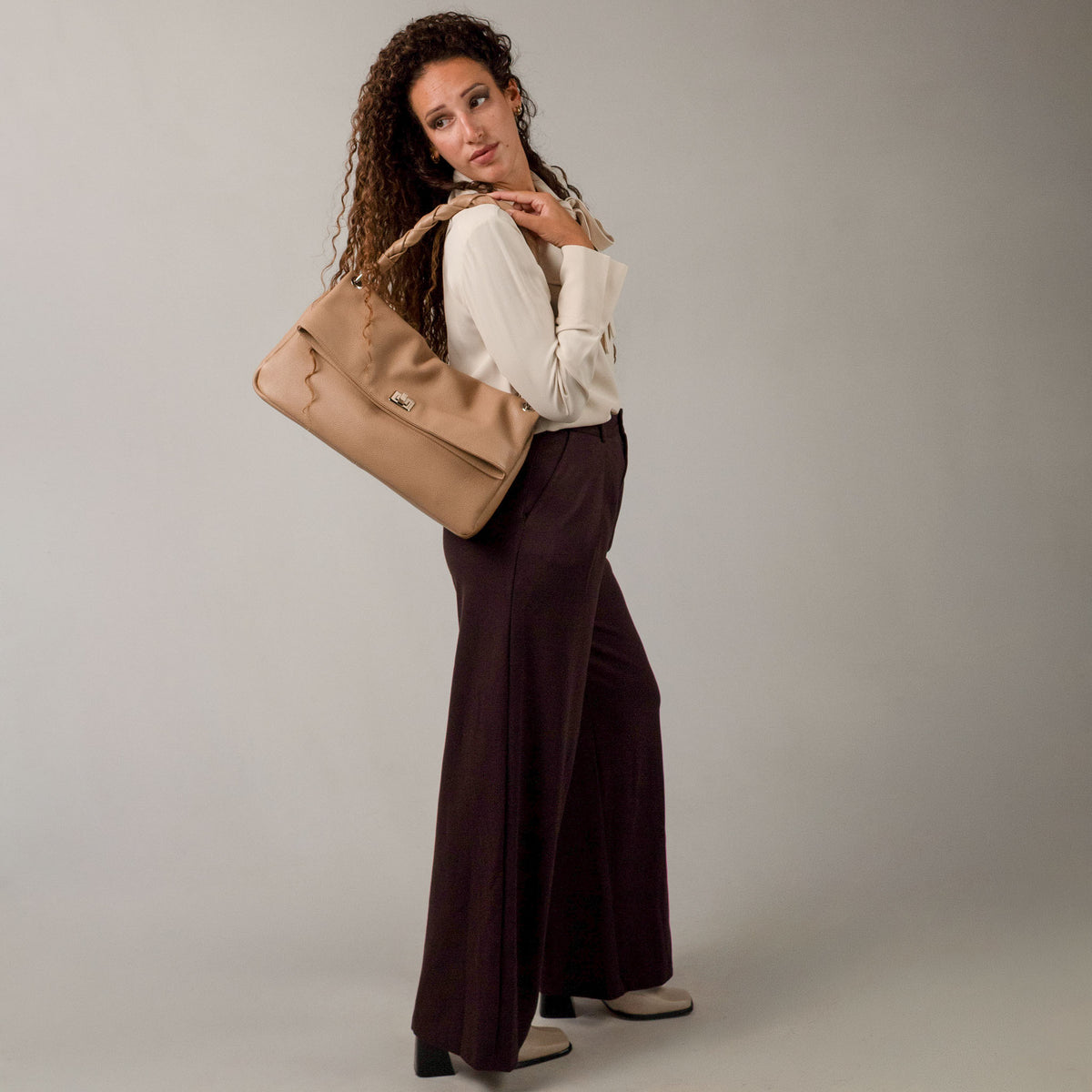 Flaminia Shoulder Bag Biscuit