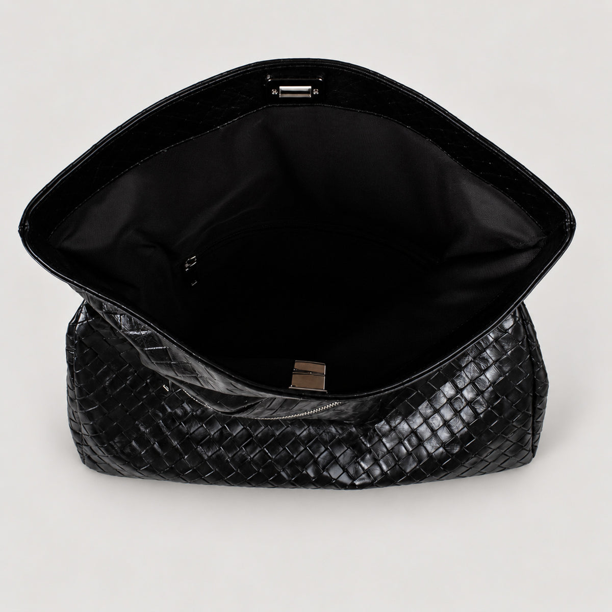 Flaminia Shoulder Bag Black Graphite Grid