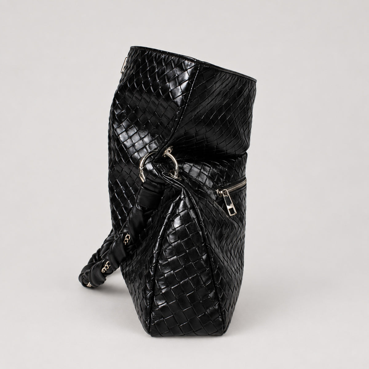 Flaminia Shoulder Bag Black Graphite Grid