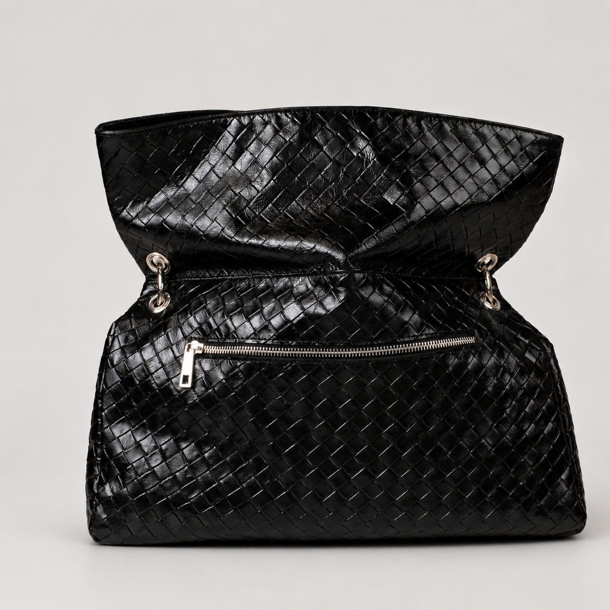 Flaminia Shoulder Bag Black Graphite Grid