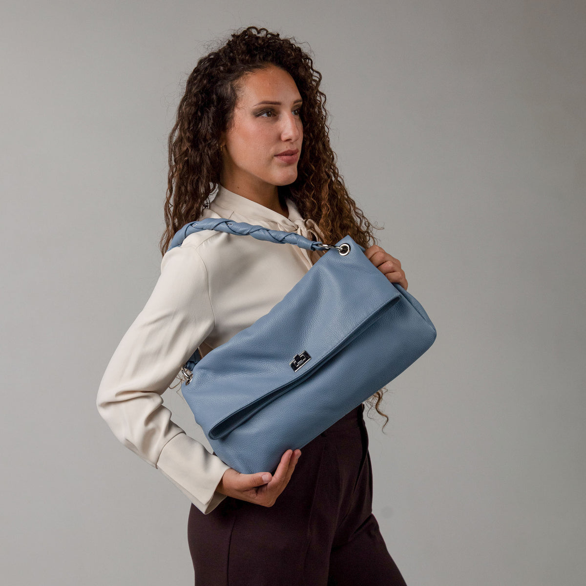 Flaminia Shoulder Bag Dusty Blue