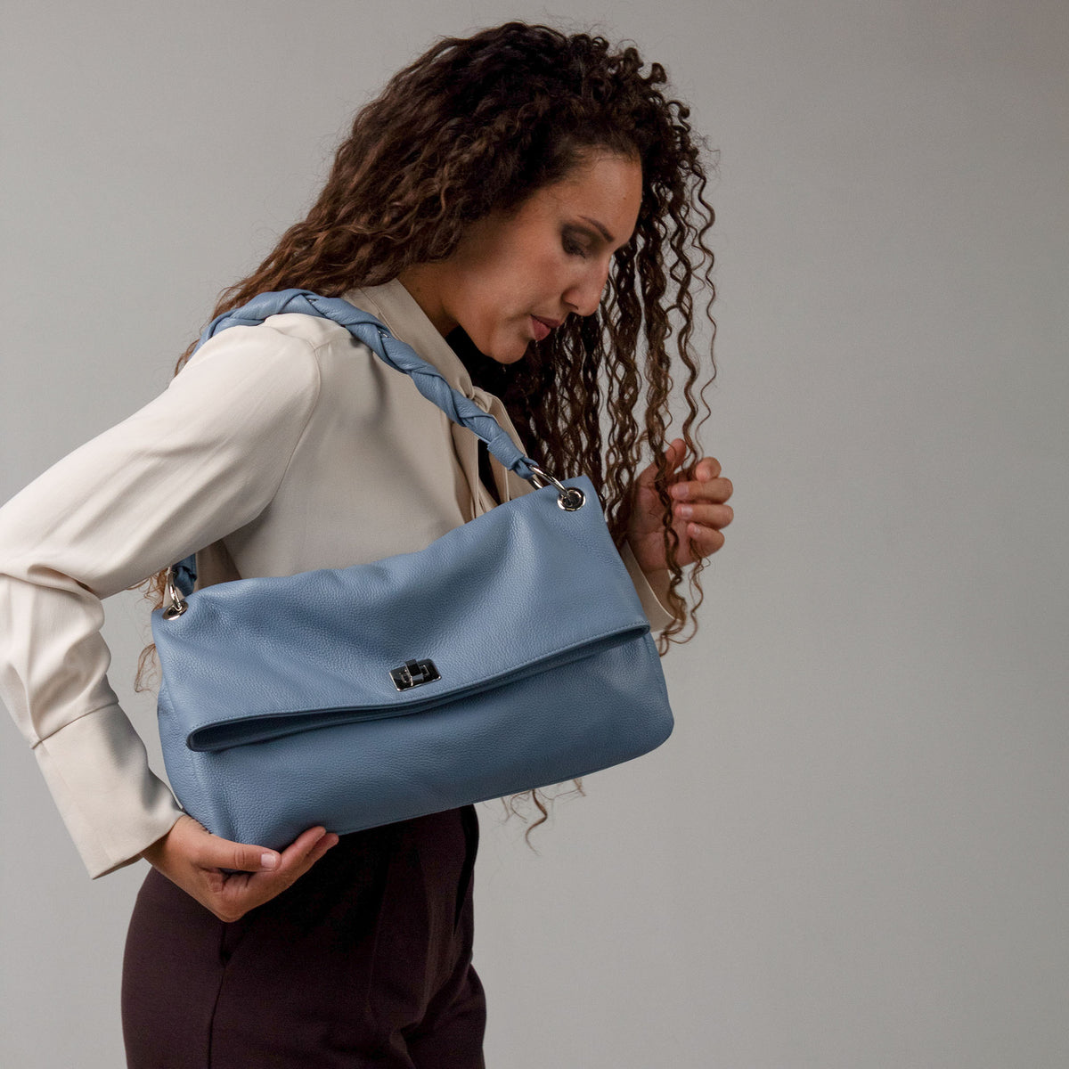 Flaminia Shoulder Bag Dusty Blue
