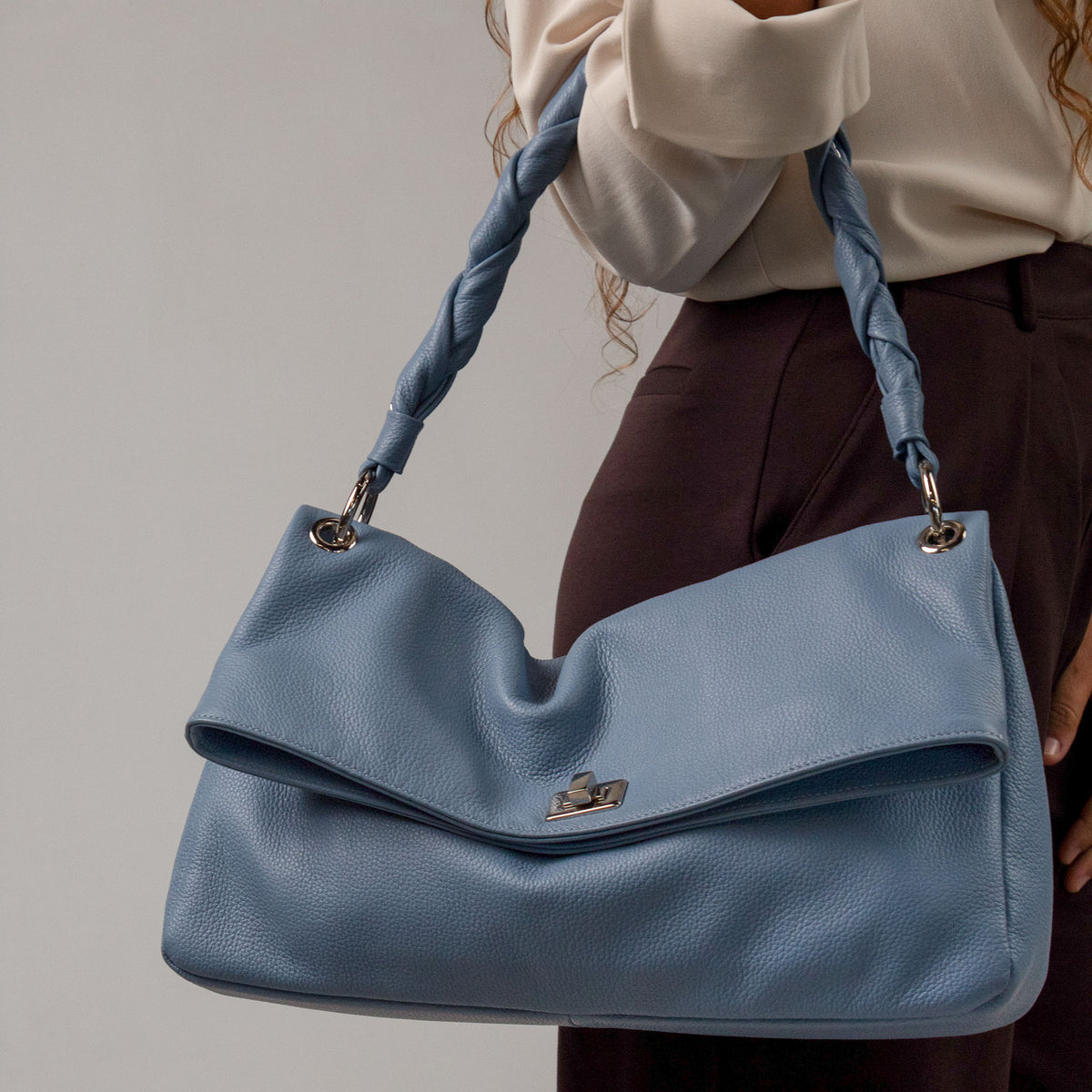 Flaminia Shoulder Bag Dusty Blue