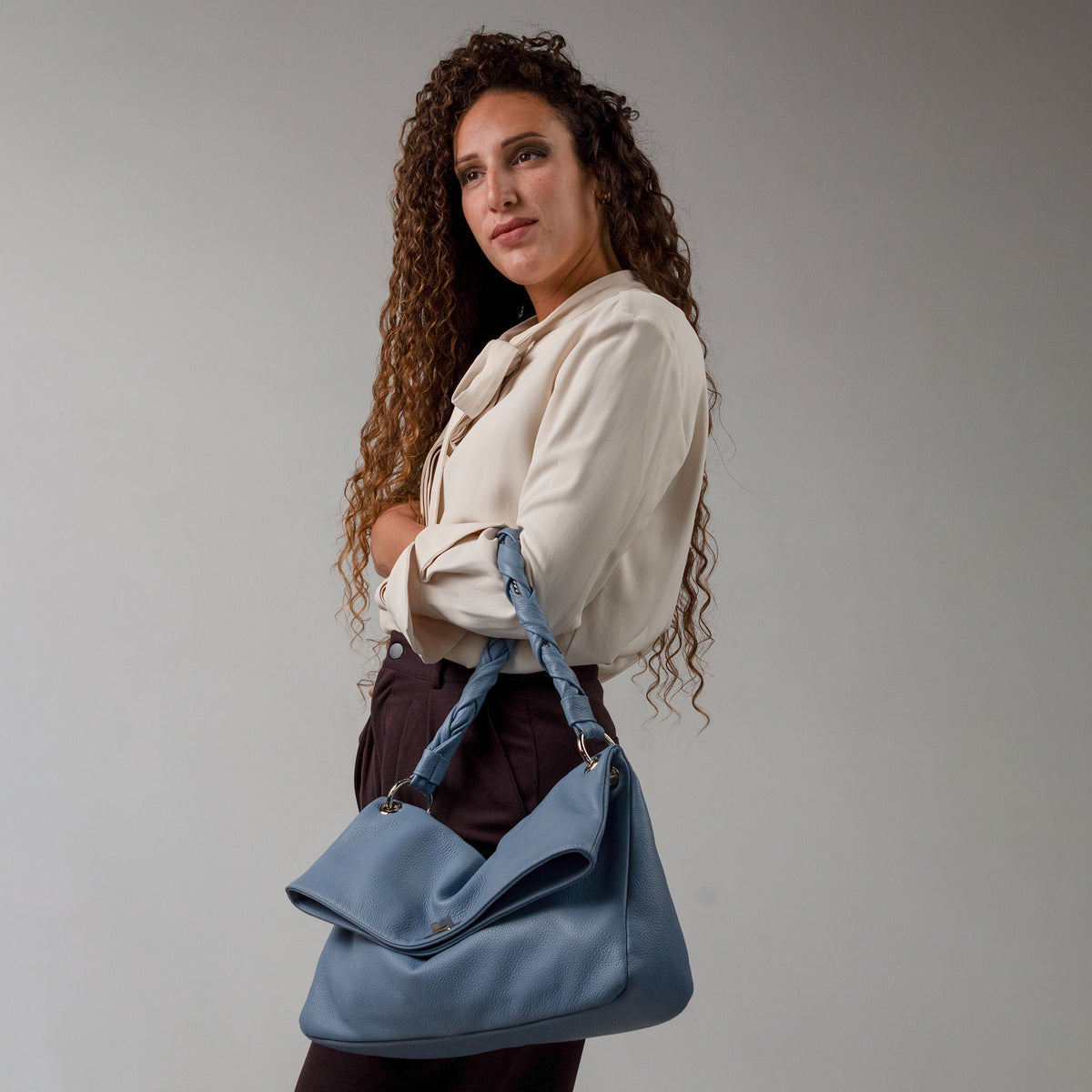 Flaminia Shoulder Bag Dusty Blue
