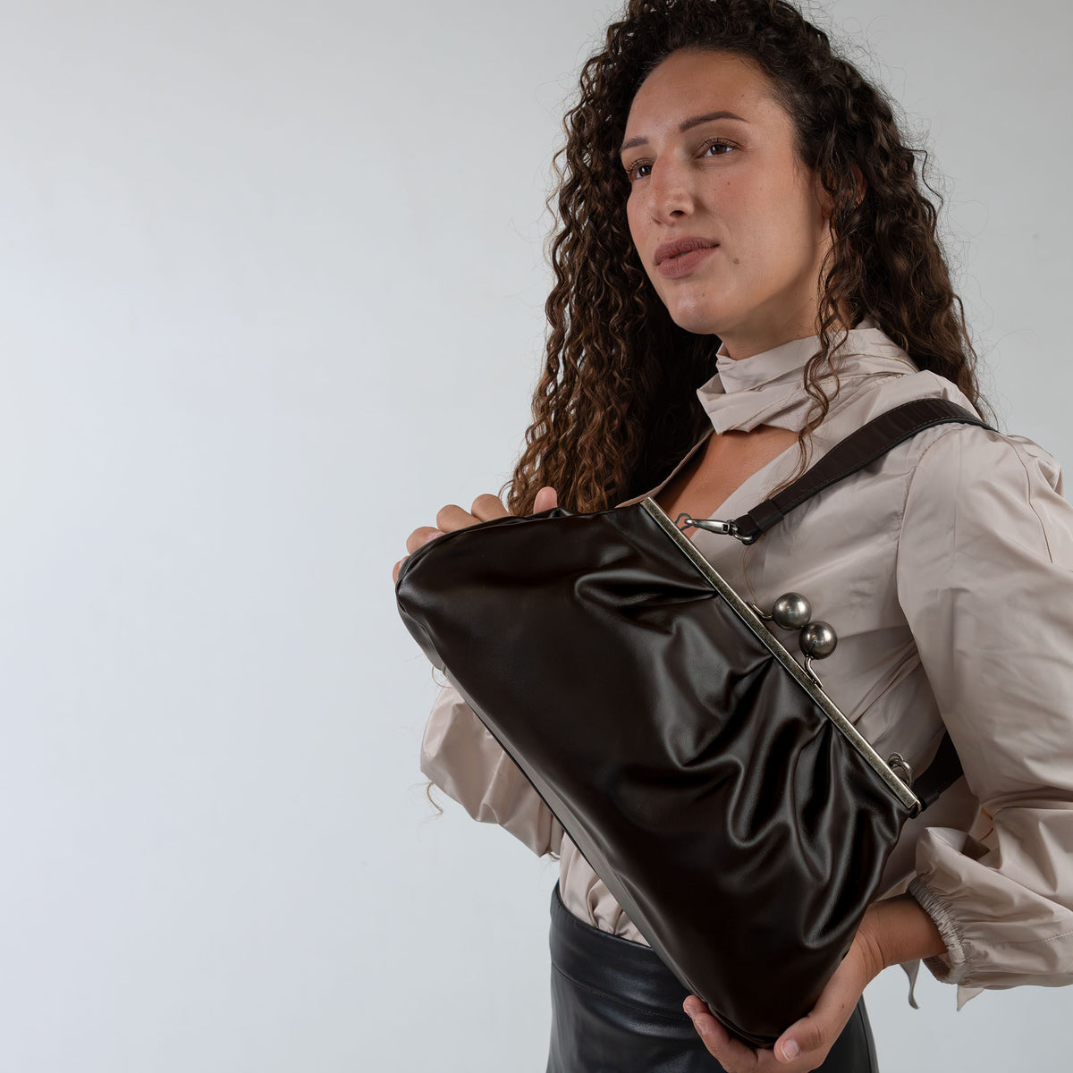 Nina Maxi Bag Espresso Brown